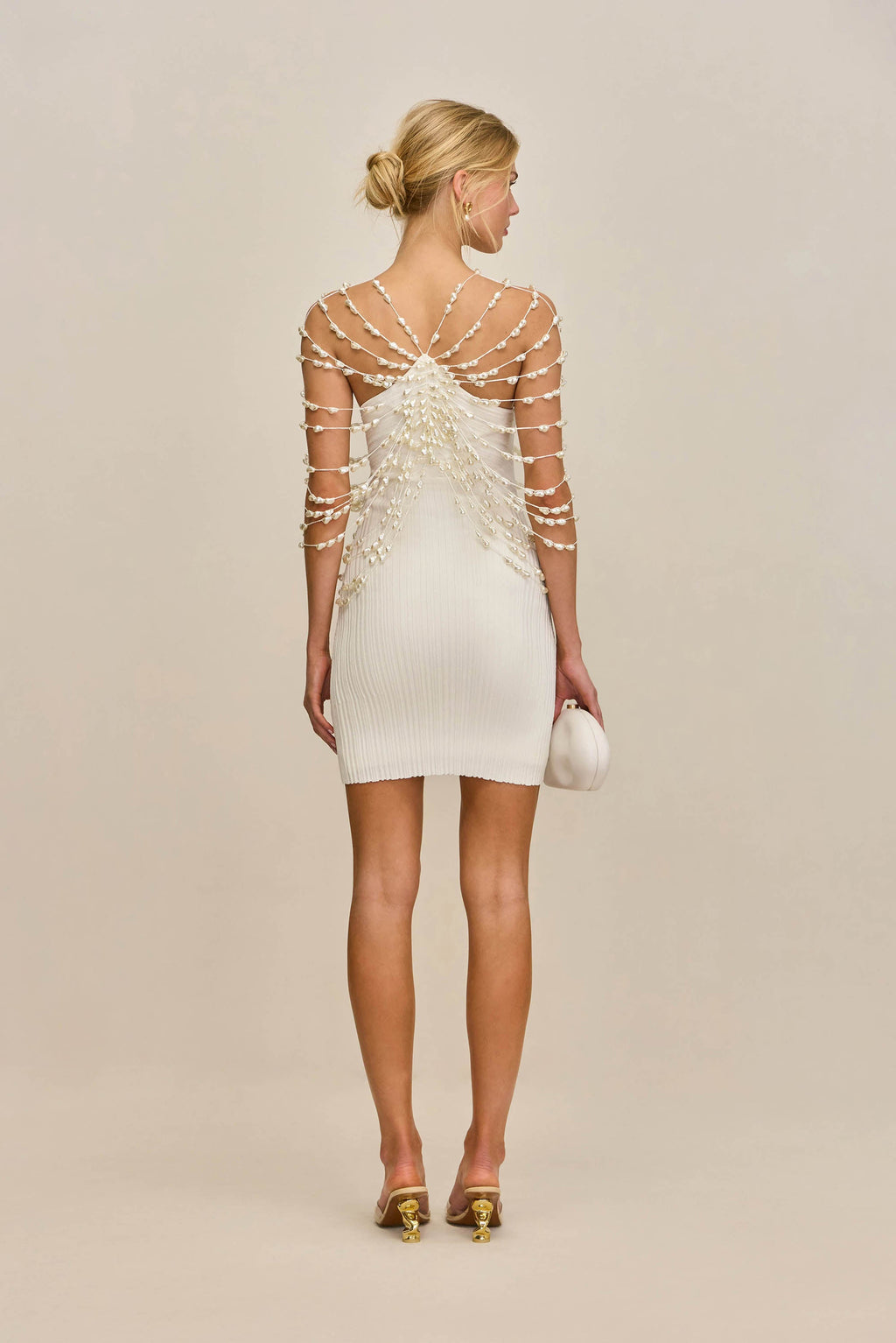 CULT GAIA OLIVIANA KNIT DRESS - OFF WHITE