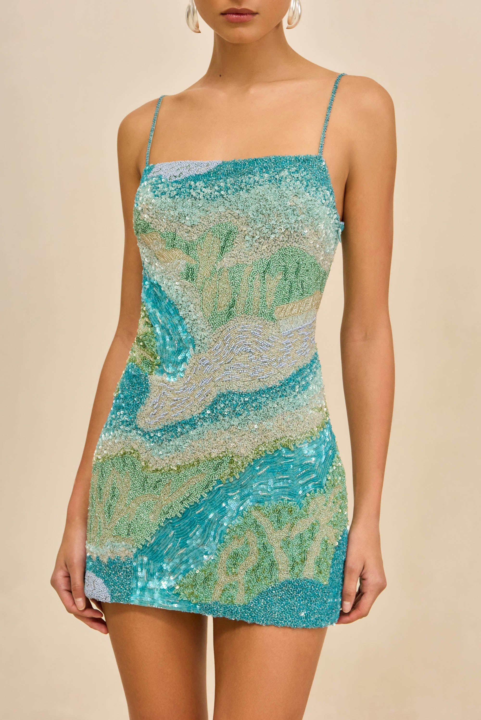 CULT GAIA BEBE DRESS - LANDSCAPE PRINT