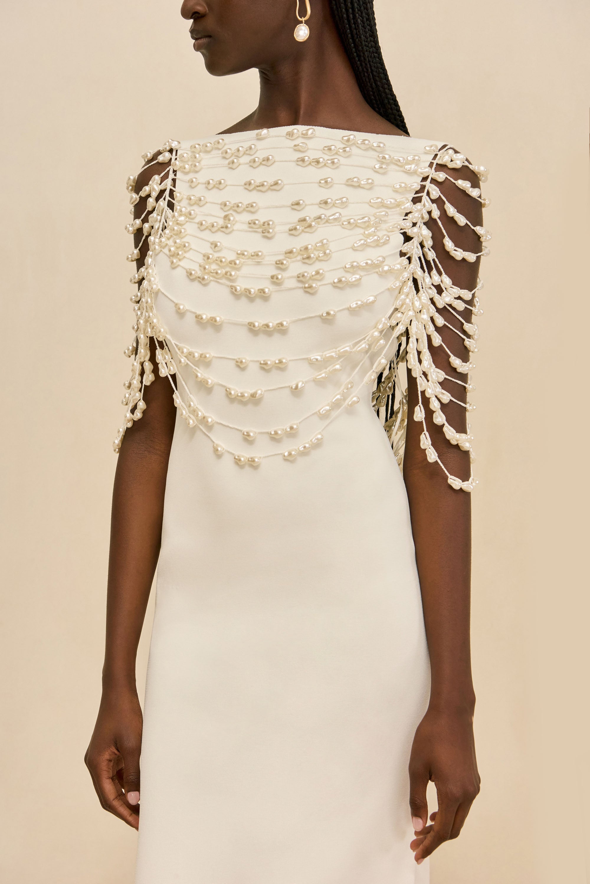 CULT GAIA MERI KNIT DRESS - OFF WHITE