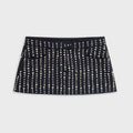 Lisa for Kith Women Nari Studded Denim Mini Skirt